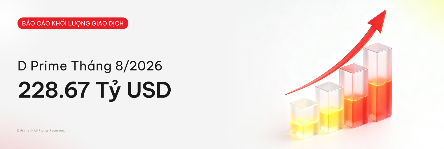 Khối lượng giao dịch D Prime tháng 8/2026