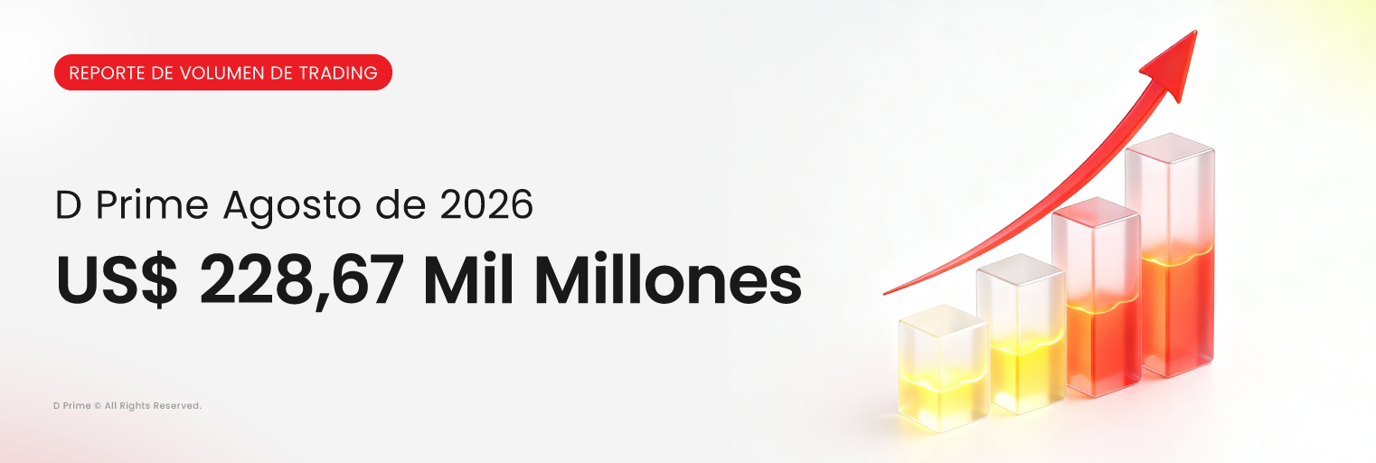 Informe de Volumen de Trading de D Prime agosto 2026 con USD 228,67B.